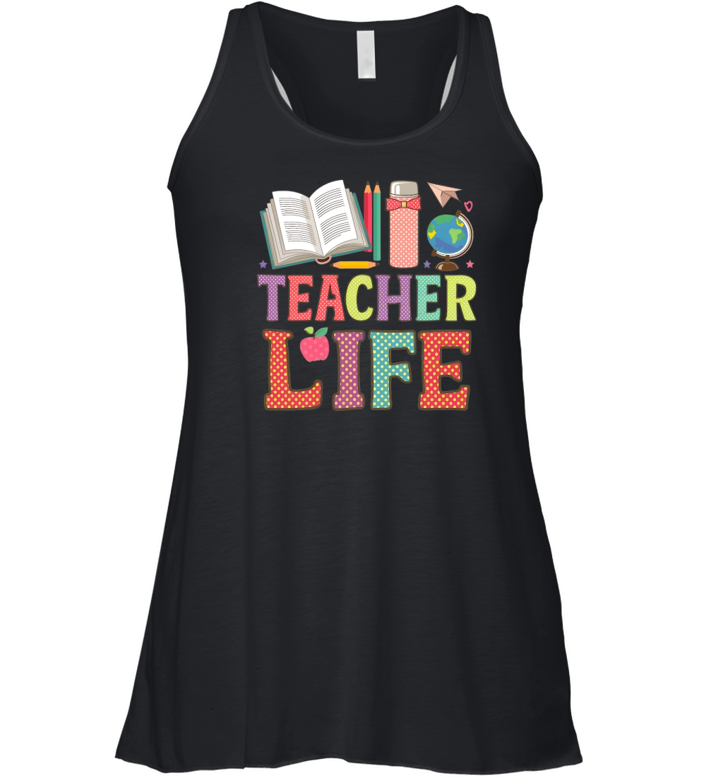 Teacher Life Back To School Women's Flowy Tank Top