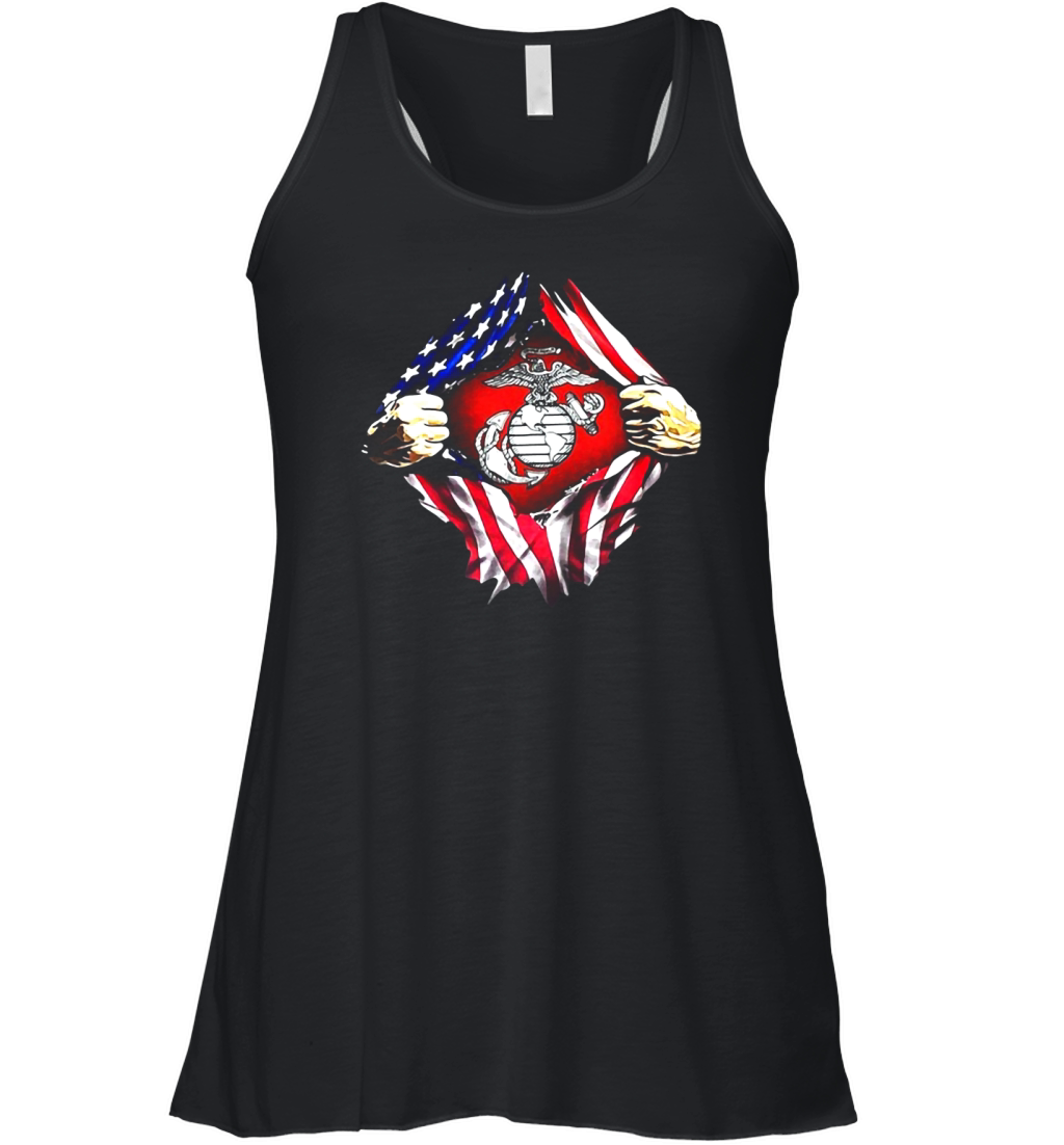 United States Marine Corps American flag Women's Flowy Tank Top