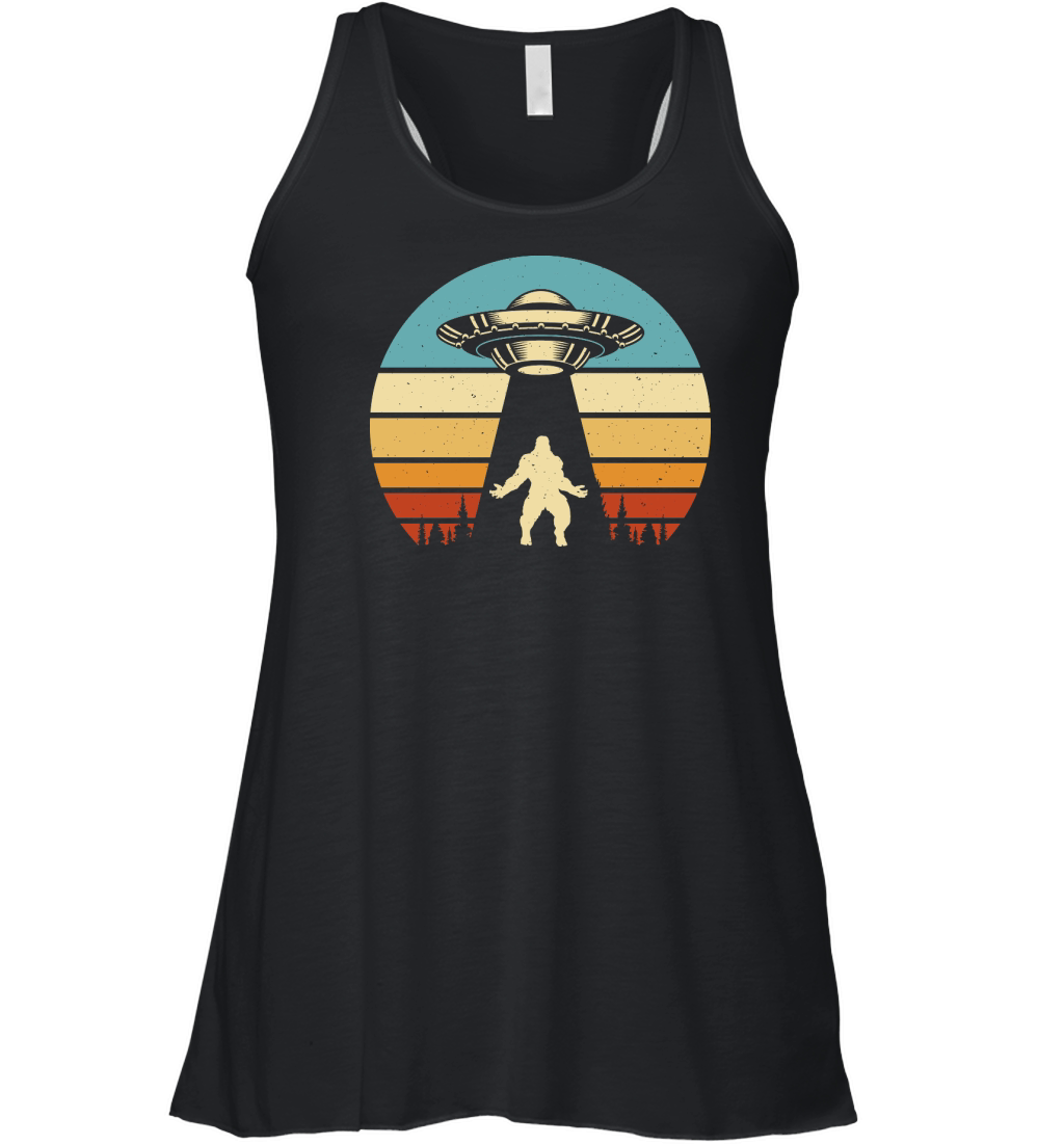 Vintage UFO Alien  Bigfoot 2 Women's Flowy Tank Top