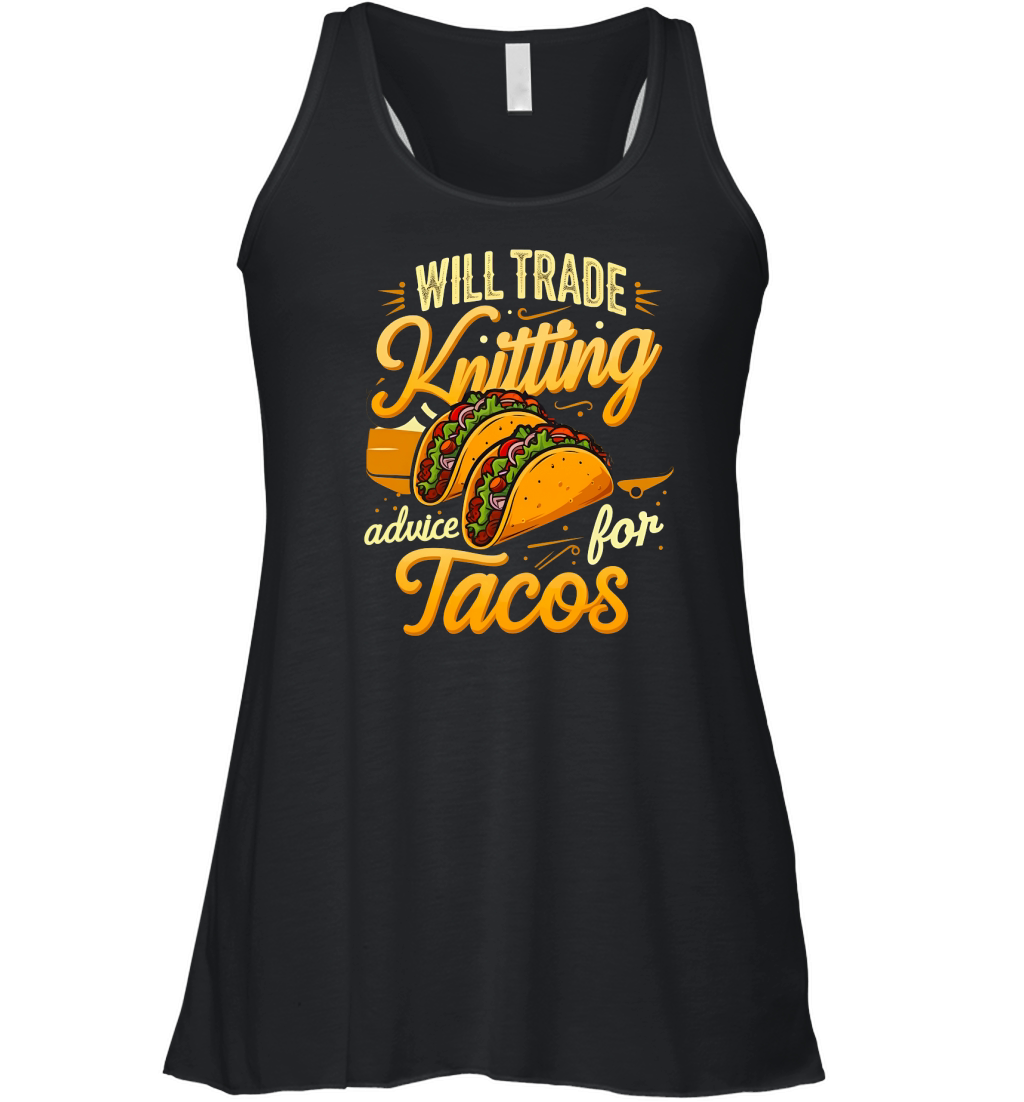 Will Trade Knitting Tacos Women's Flowy Tank Top