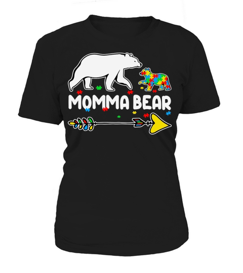 mother day   Momma Bear Autism Awareness Autistic Women's T-Shirt
