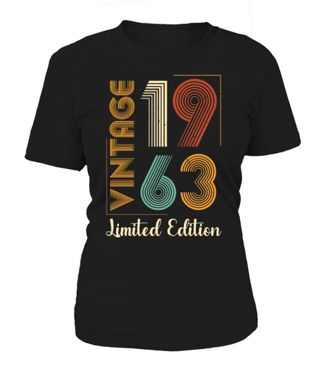 Vintage 1963 Limited Edition 60th Birthday T Shirt Design (1) Women's T-Shirt