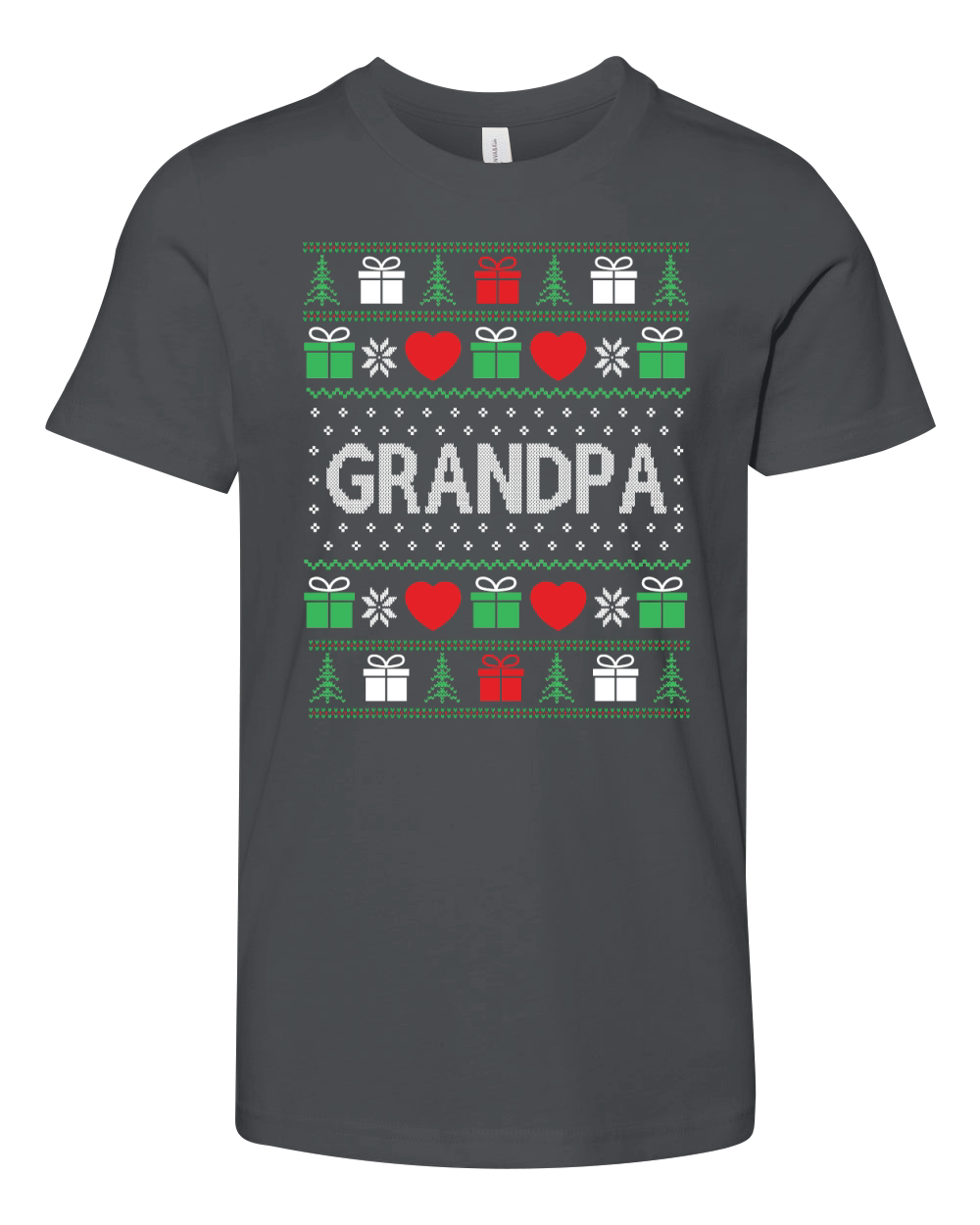 Grandpa ugly Christmas Youth Unisex Jersey Tee