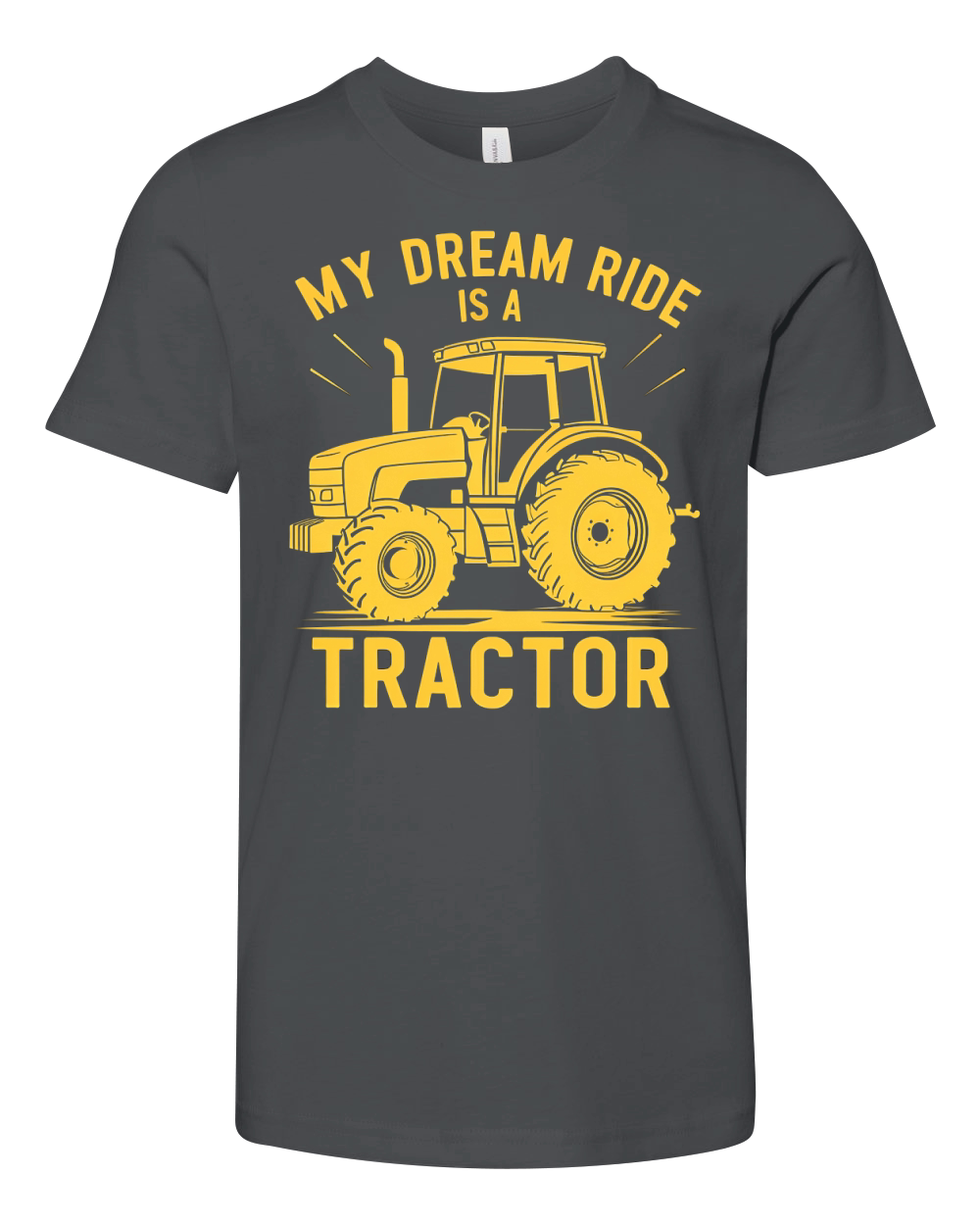 My Dream Ride Is A Tractor 3 Youth Unisex Jersey Tee