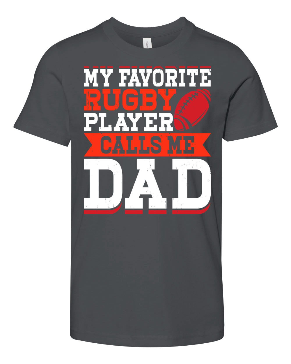 My favorite rugby player calls me dad 2 Youth Unisex Jersey Tee