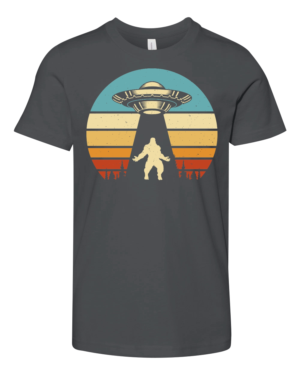 Vintage UFO Alien  Bigfoot 2 Youth Unisex Jersey Tee