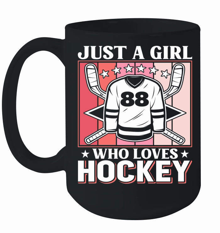Just a Girl who Loves Hockey Ceramic Mug