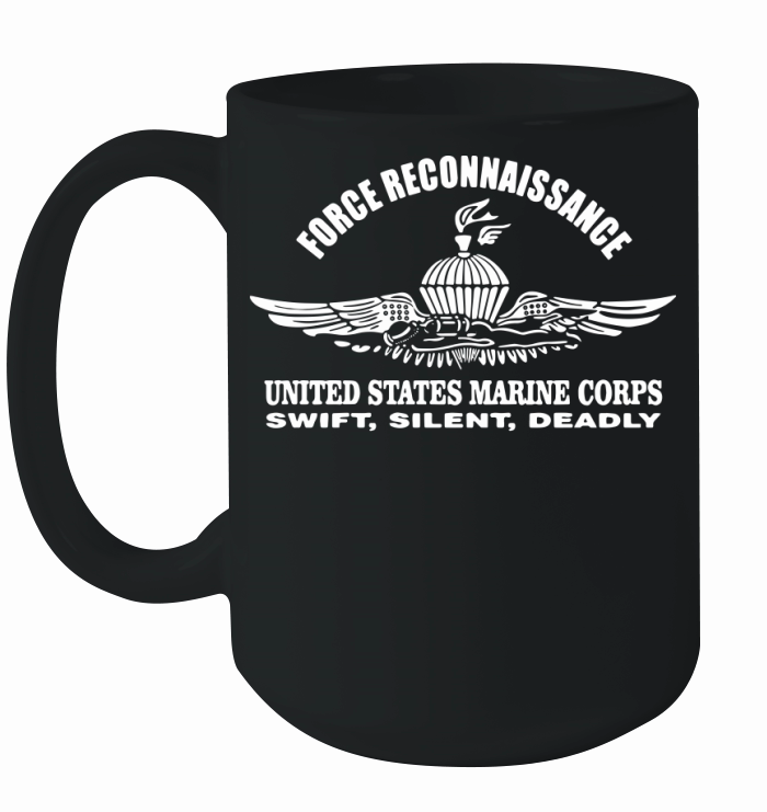 US Marine Force Recon T-Shirt Ceramic Mug