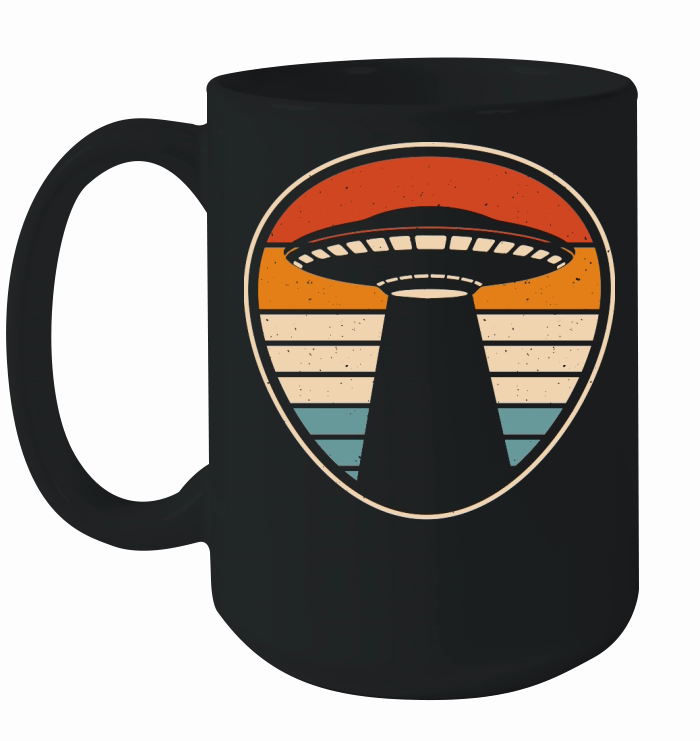 Vintage UFO Alien 12 Ceramic Mug