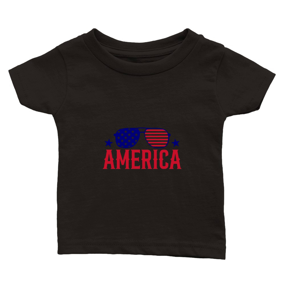 America 7 Classic Baby Crewneck T-shirt