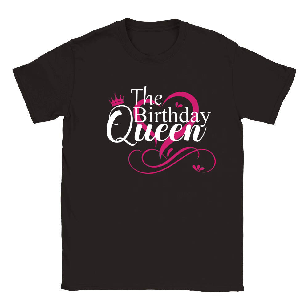 Its My Queen Birthday Couples Classic Kids Crewneck T-shirt
