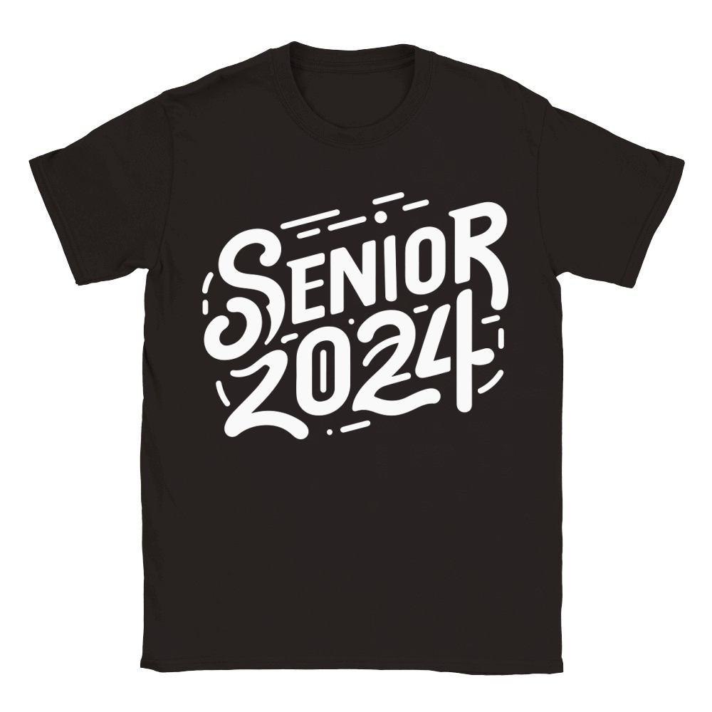 Senior 2024 5 CF Classic Kids Crewneck T-shirt