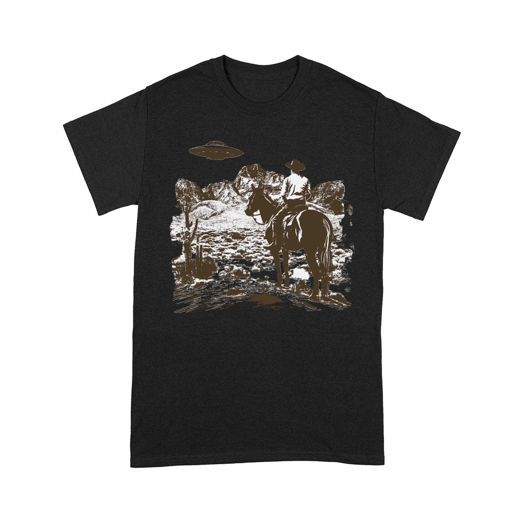 Cowboy UFO BrownW Comfort T-shirt