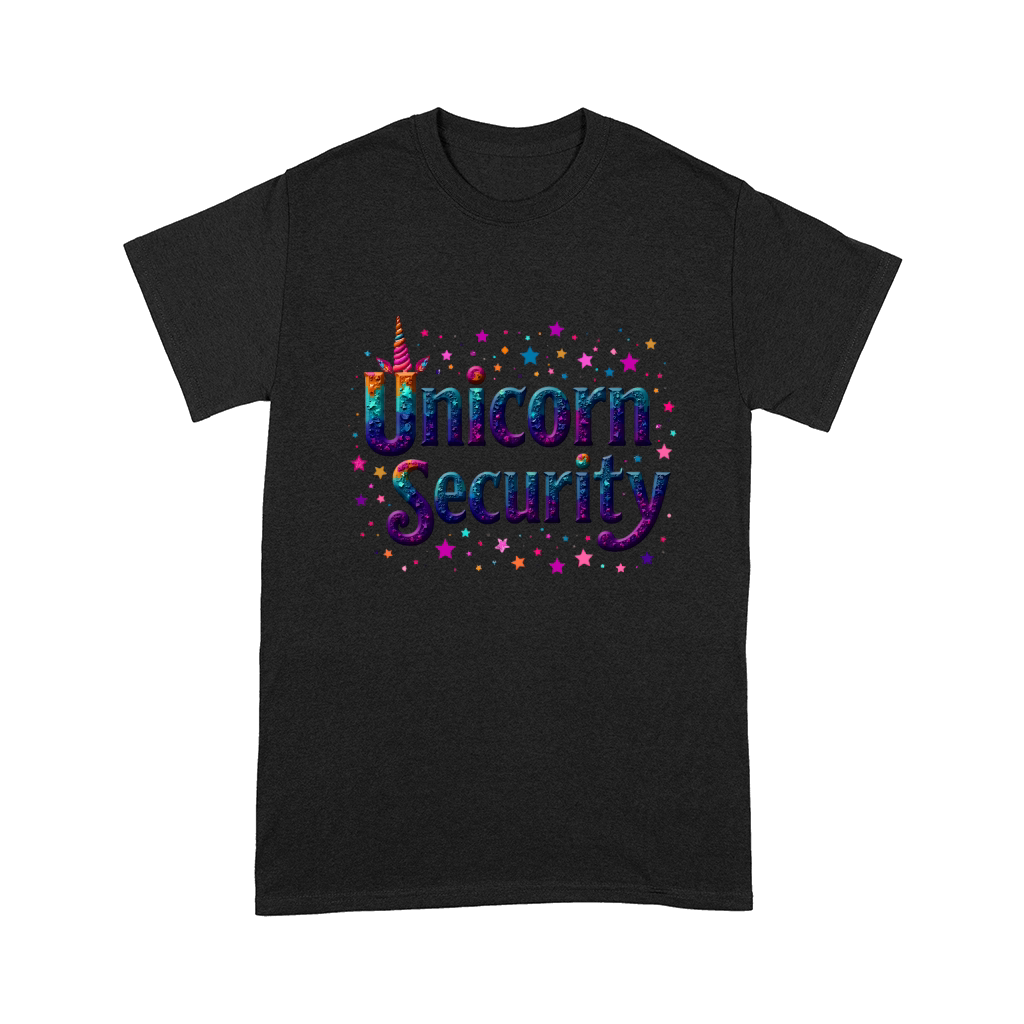 Cute Colorful Unicorn Security Comfort T-shirt