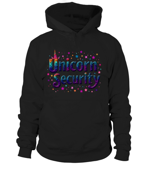 Cute Colorful Unicorn Security Hoodie Unisex