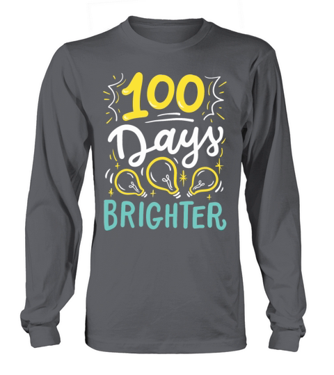 100 Days of School Student Long sleeved Unisex