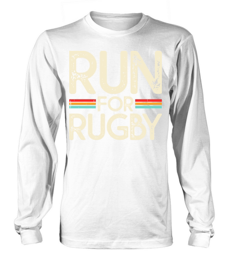 Vintage Rugby Player run for rugby Long sleeved Unisex