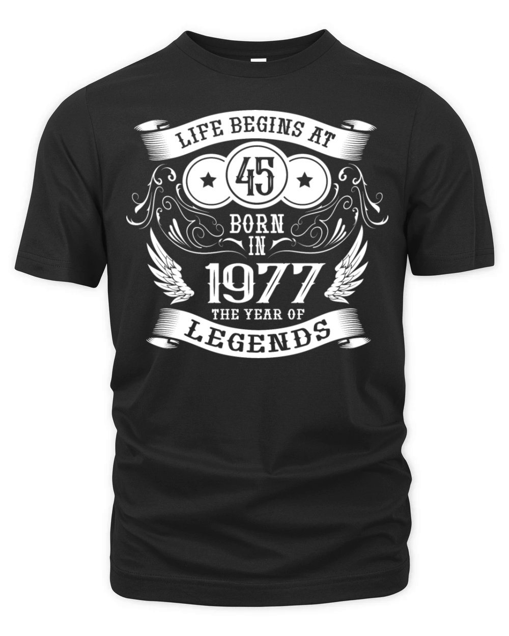 45th birthday sayings vintage 1977 birthday Organic Unisex T-shirt