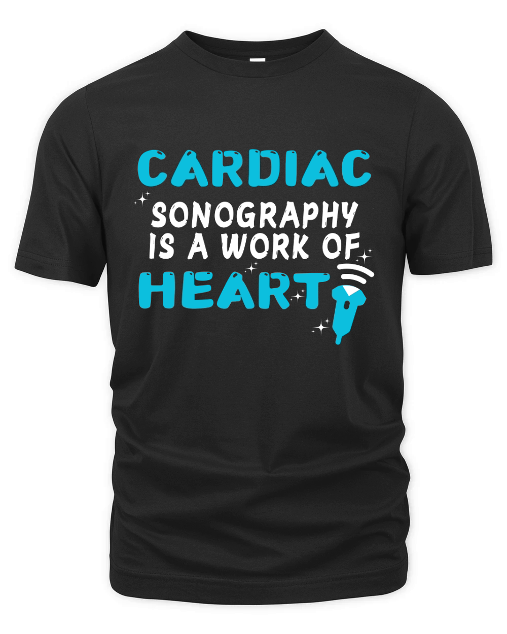 CARDIAC sonography is a work of heart Organic Unisex T-shirt