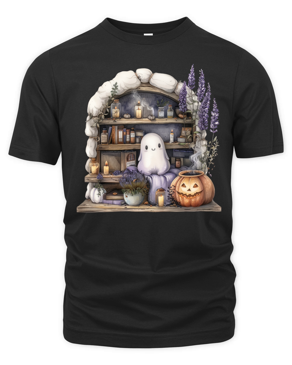 cute spooky book2 (1) OK Organic Unisex T-shirt