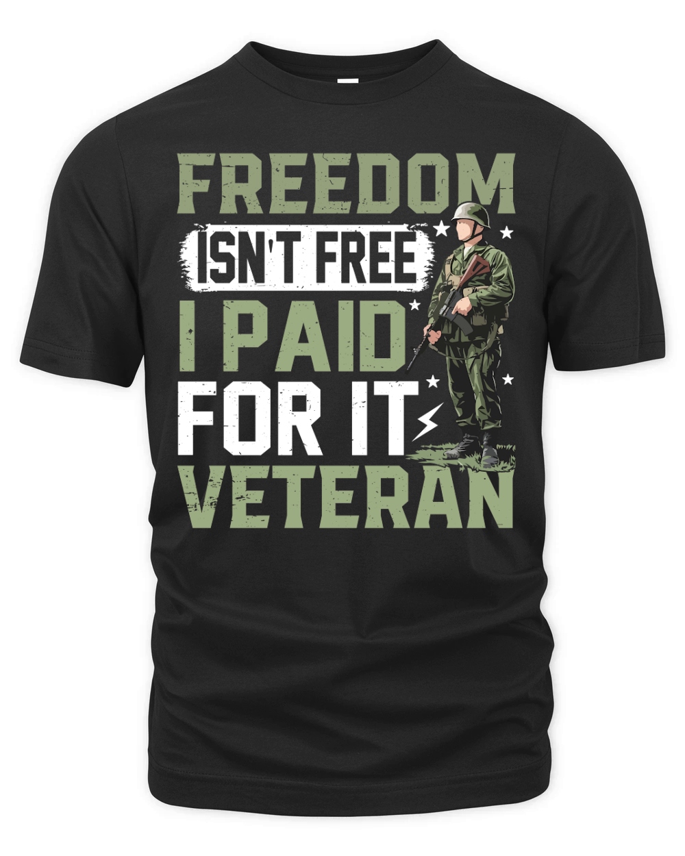Freedom Isnt Free I Paid For It Veteran Organic Unisex T-shirt