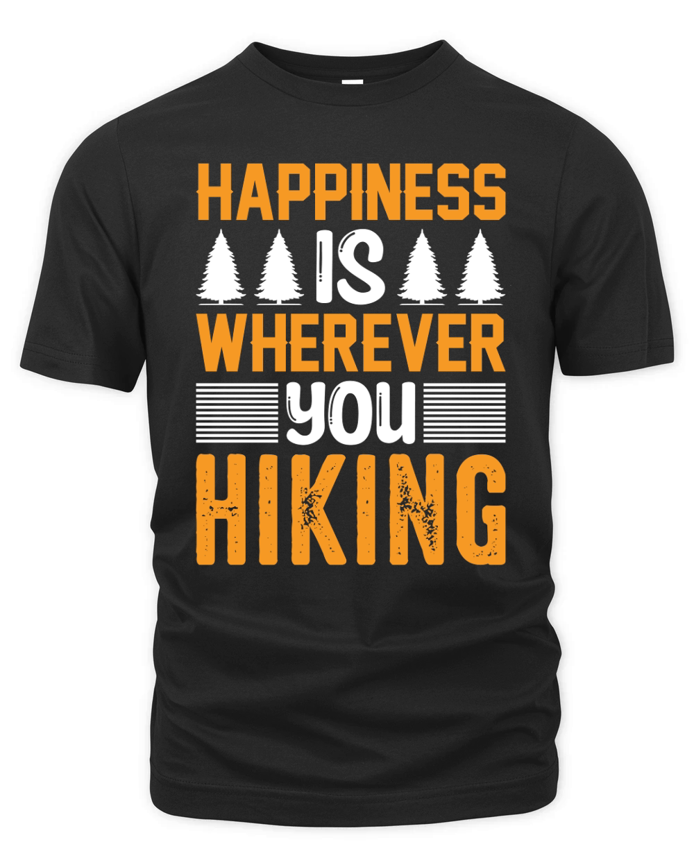 Happiness is Wherever you Hiking Organic Unisex T-shirt