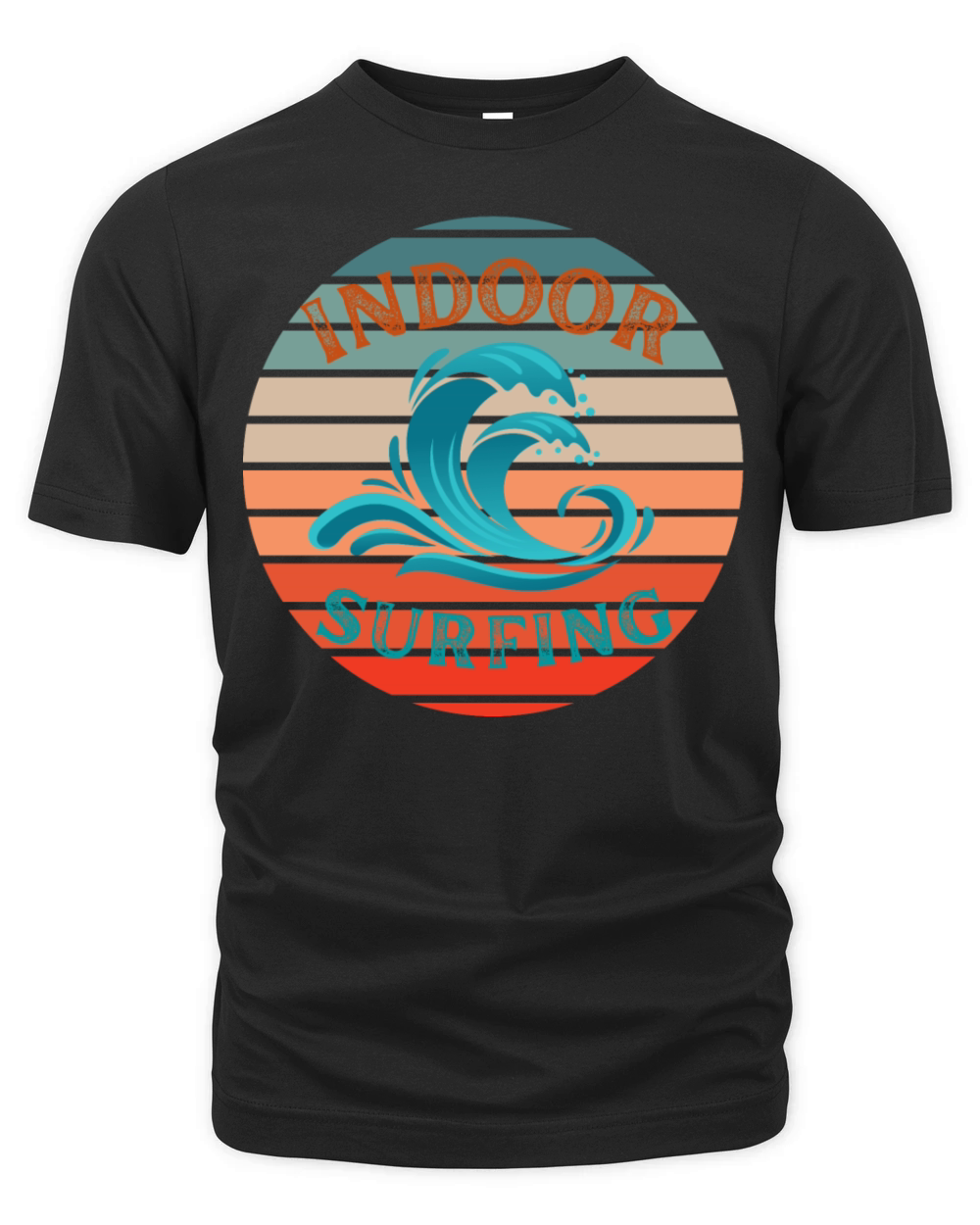 Indoor Surfing Waves Organic Unisex T-shirt