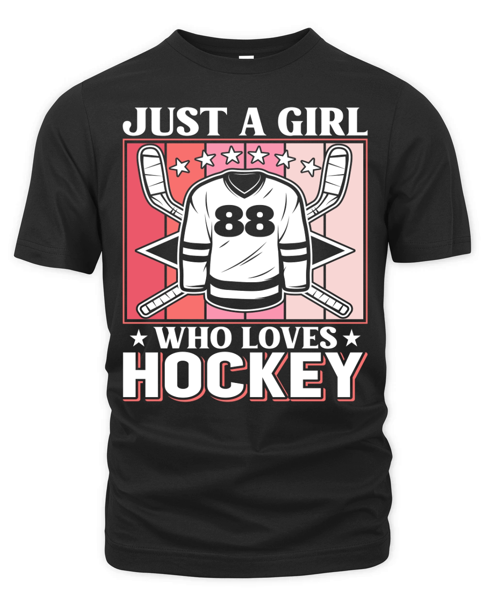 Just a Girl who Loves Hockey Organic Unisex T-shirt