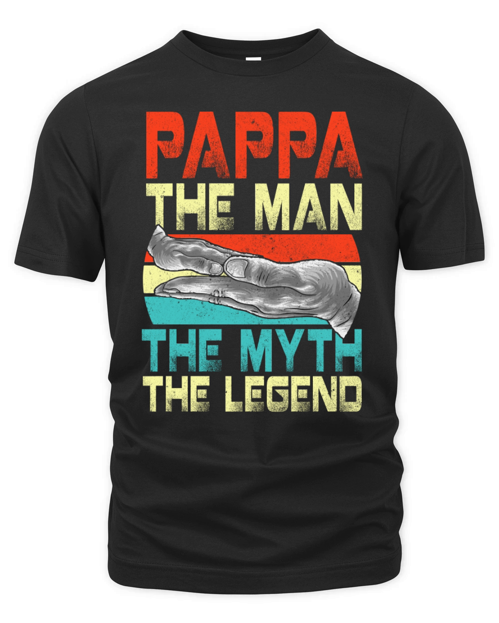 Vintage Papa Man Myth Legend Shirt Daddy Father Shirt Organic Unisex T-shirt