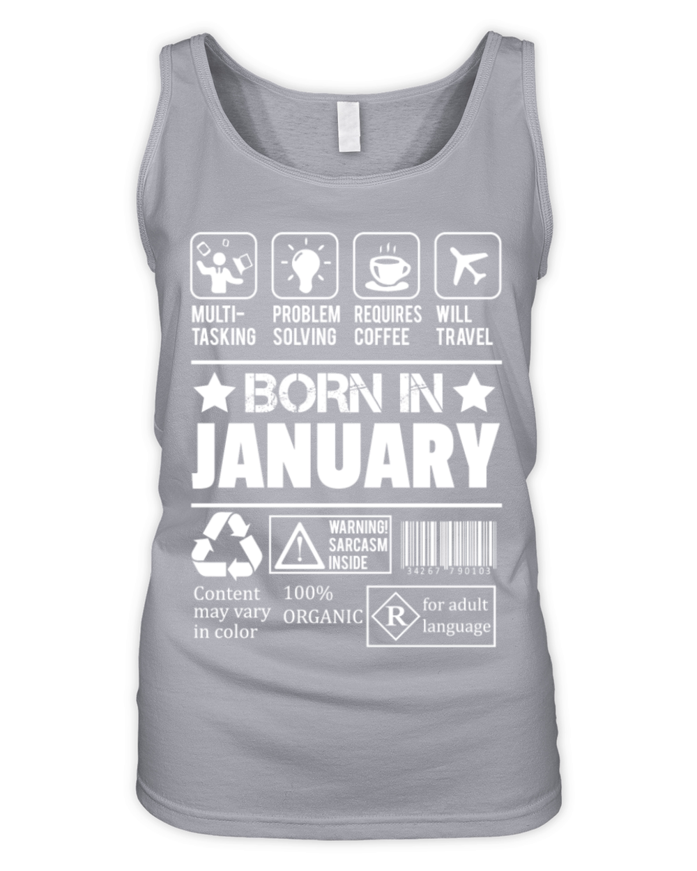Born In January Organic Women's Tank Top