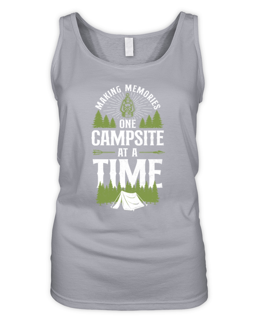 Camping Tent Making Memories One Organic Women's Tank Top