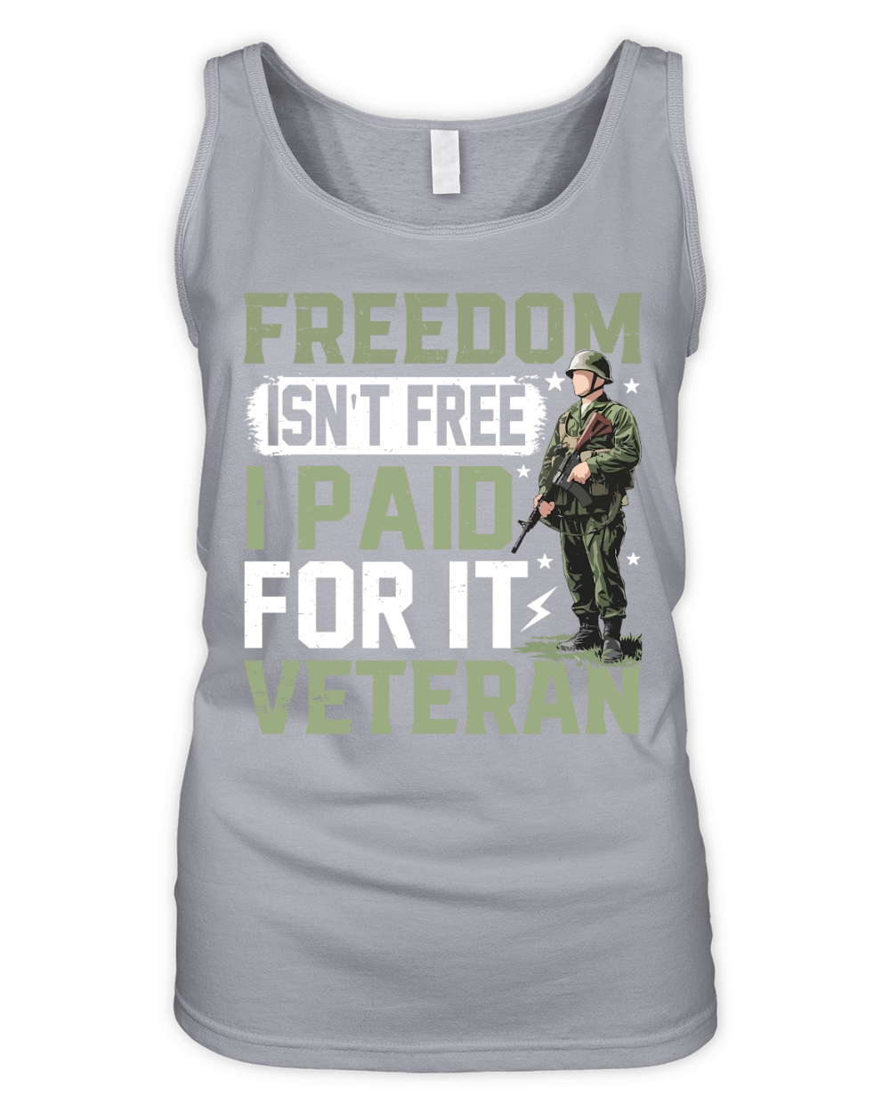 Freedom Isnt Free I Paid For It Veteran Organic Women's Tank Top