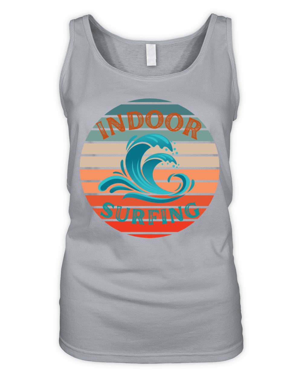 Indoor Surfing Waves Organic Women's Tank Top