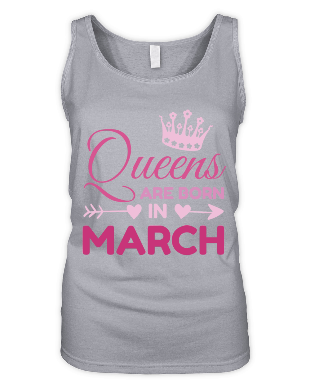 Queens Are Born In March Organic Women's Tank Top