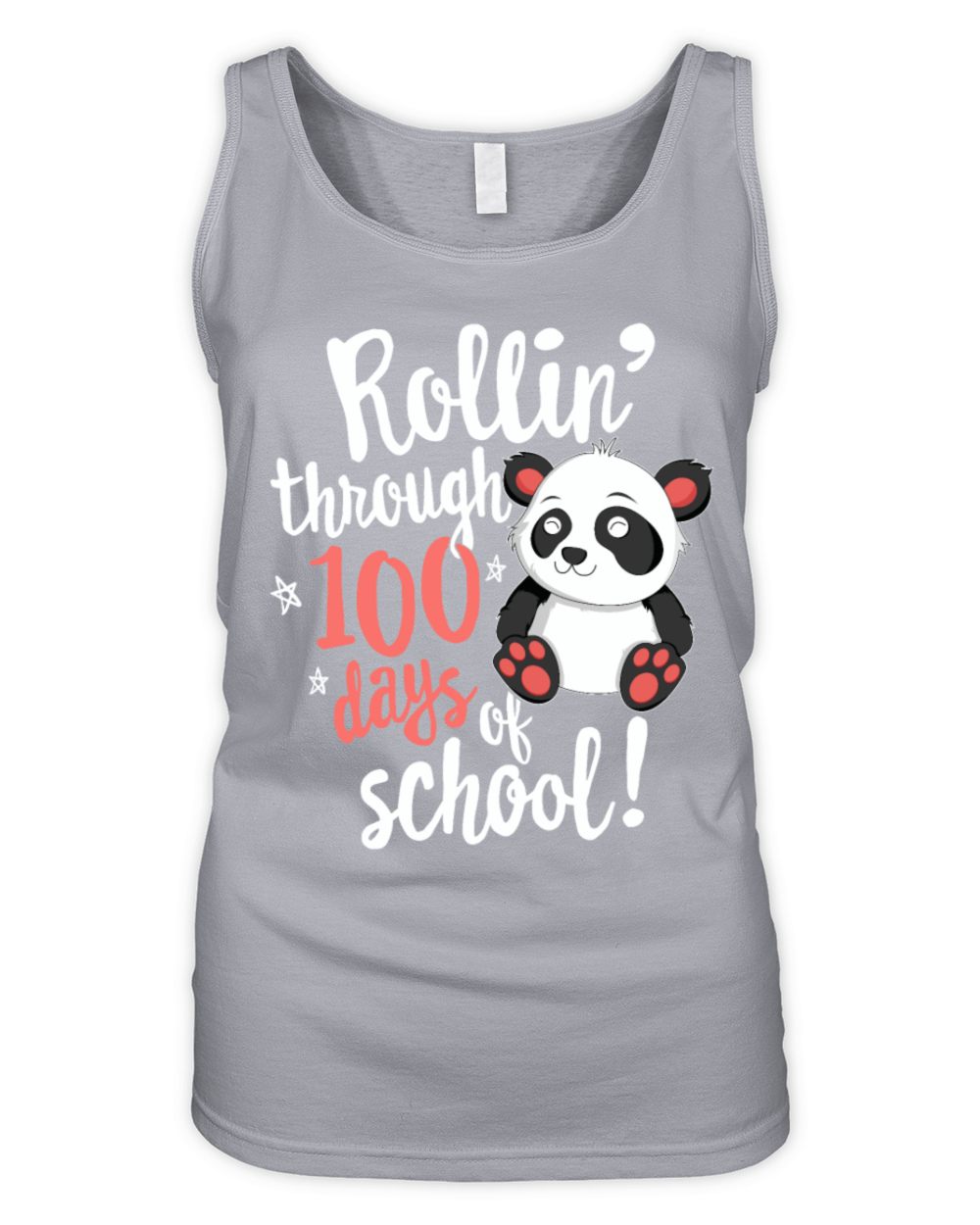 Rolling Through 100 Days Of School TShirt for Organic Women's Tank Top