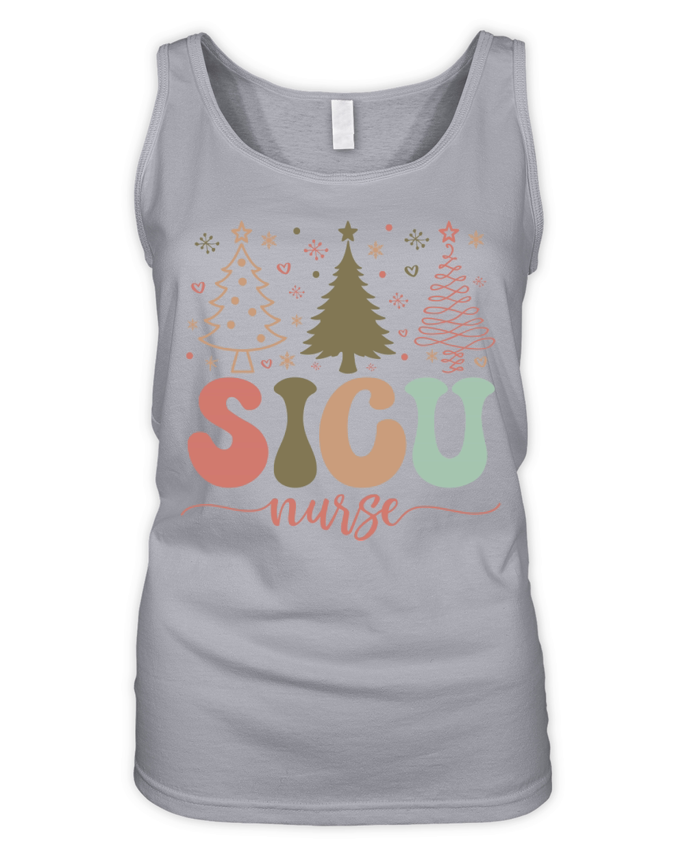 SICU Nurse Christmas   Gift Organic Women's Tank Top