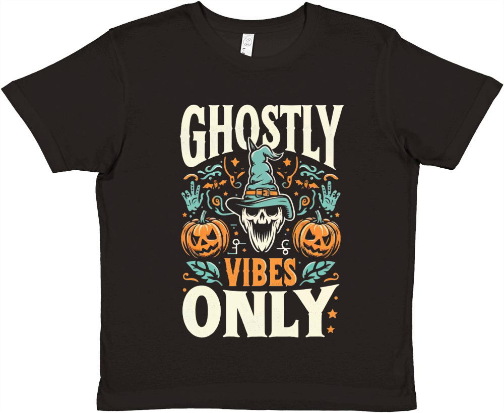 Ghostly Vibes Only 1.01 Premium Kids Crewneck T-shirt