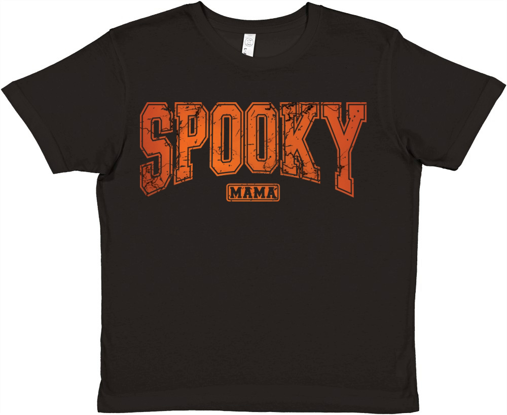 Halloween Spooky Mama 02 Premium Kids Crewneck T-shirt