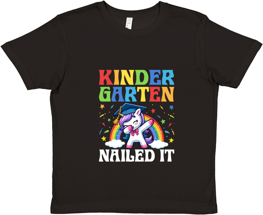 Kindergarten Nailed It Premium Kids Crewneck T-shirt