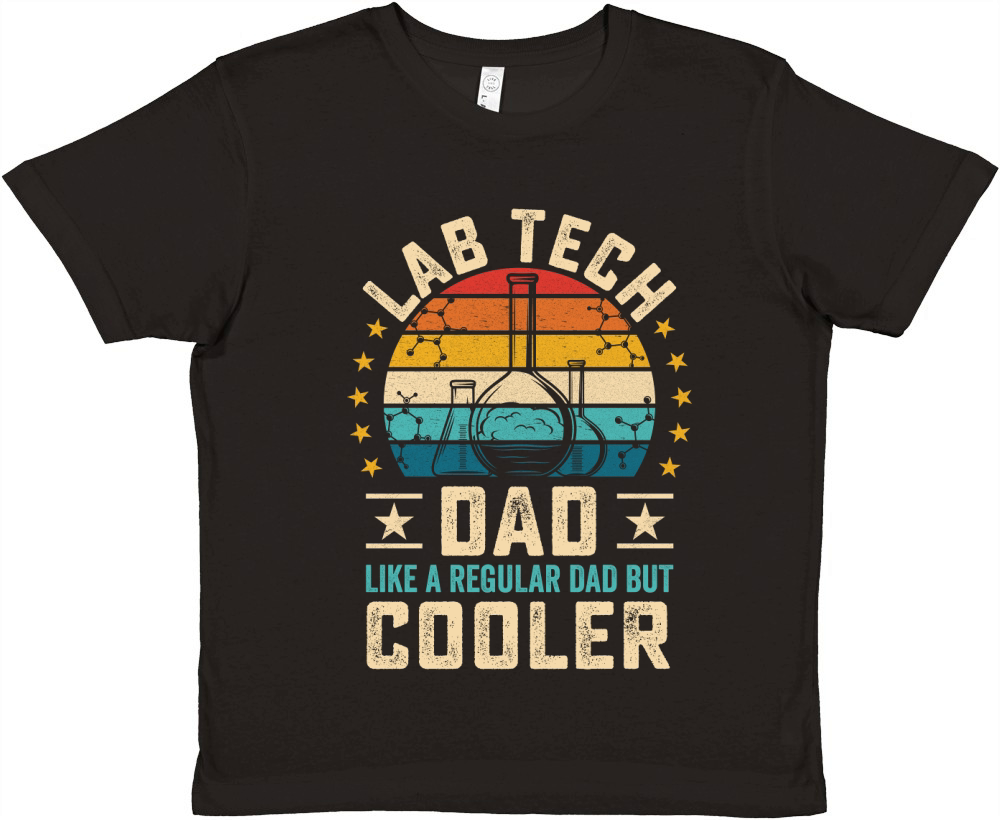 Lab Tech dad like a regular dad but cooler (4) Premium Kids Crewneck T-shirt