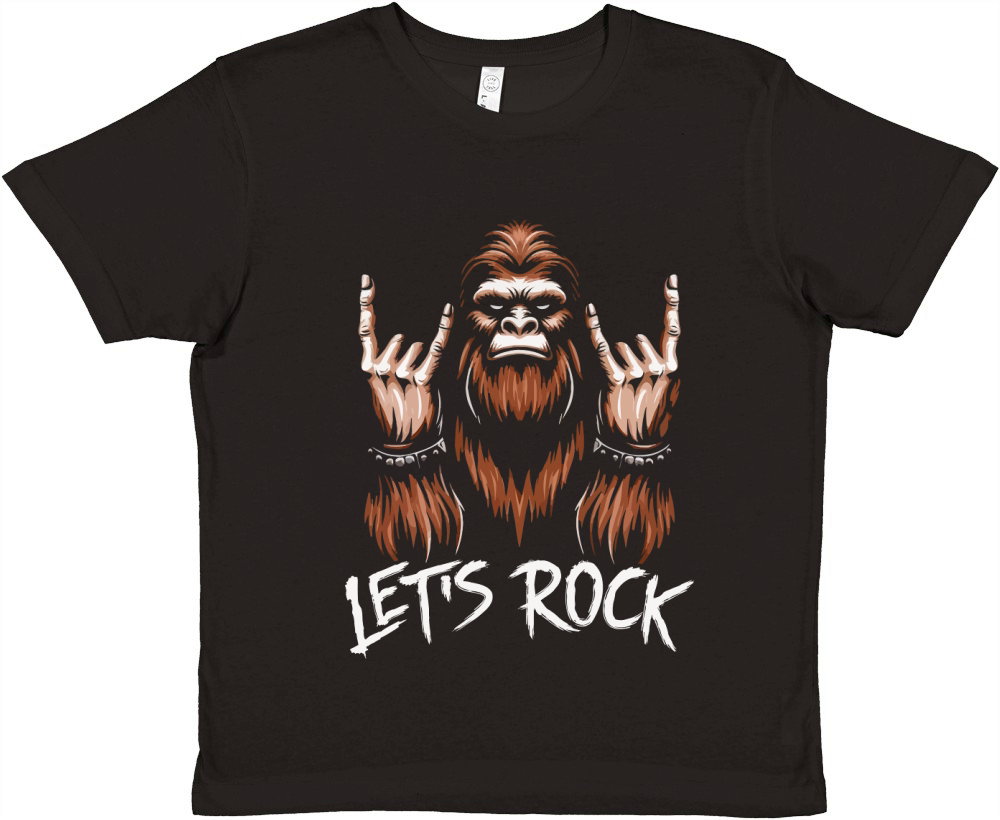 Lets Rock Bigfoot Premium Kids Crewneck T-shirt