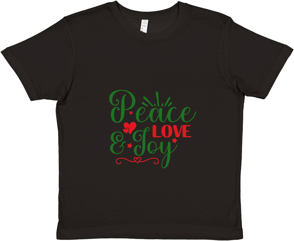Peace love & joy Premium Kids Crewneck T-shirt