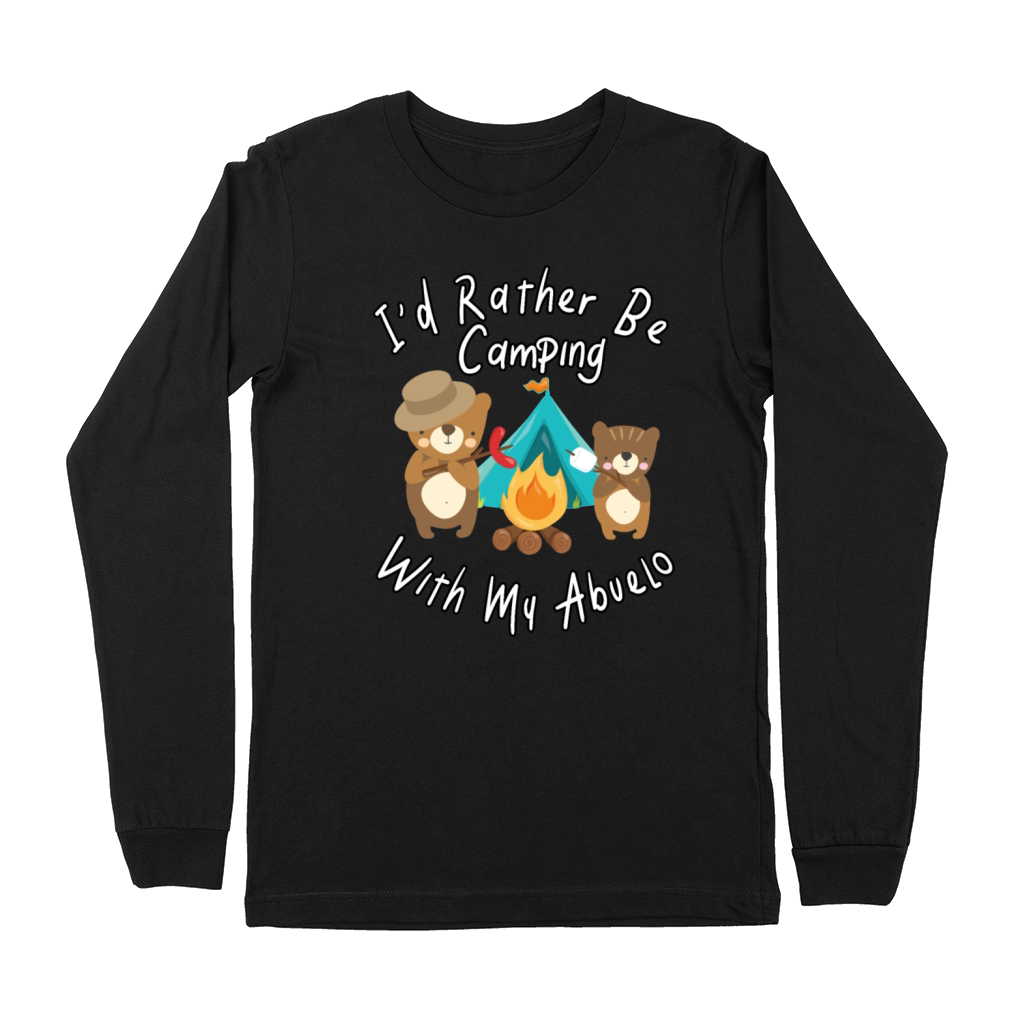 Id Rather Be Camping With My Abuelo Bears Family Premium Long Sleeve