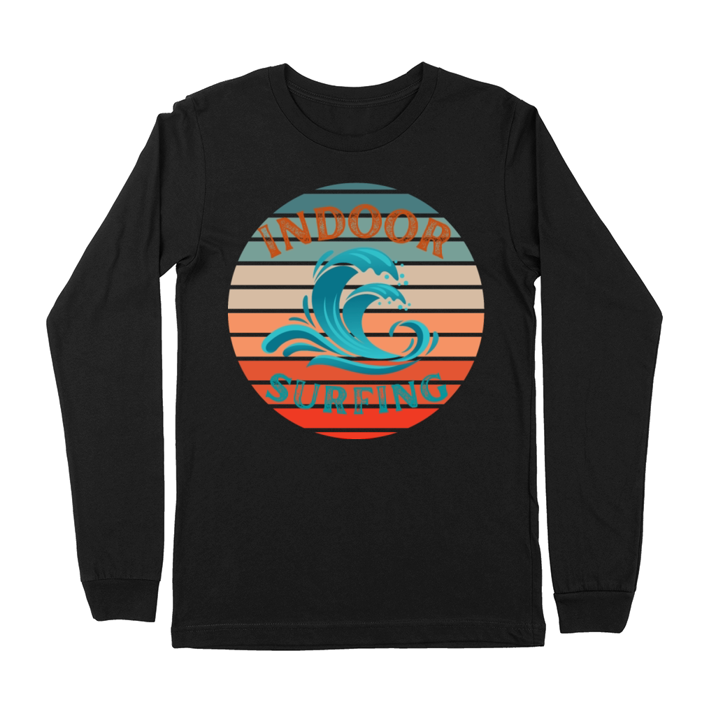 Indoor Surfing Waves Premium Long Sleeve