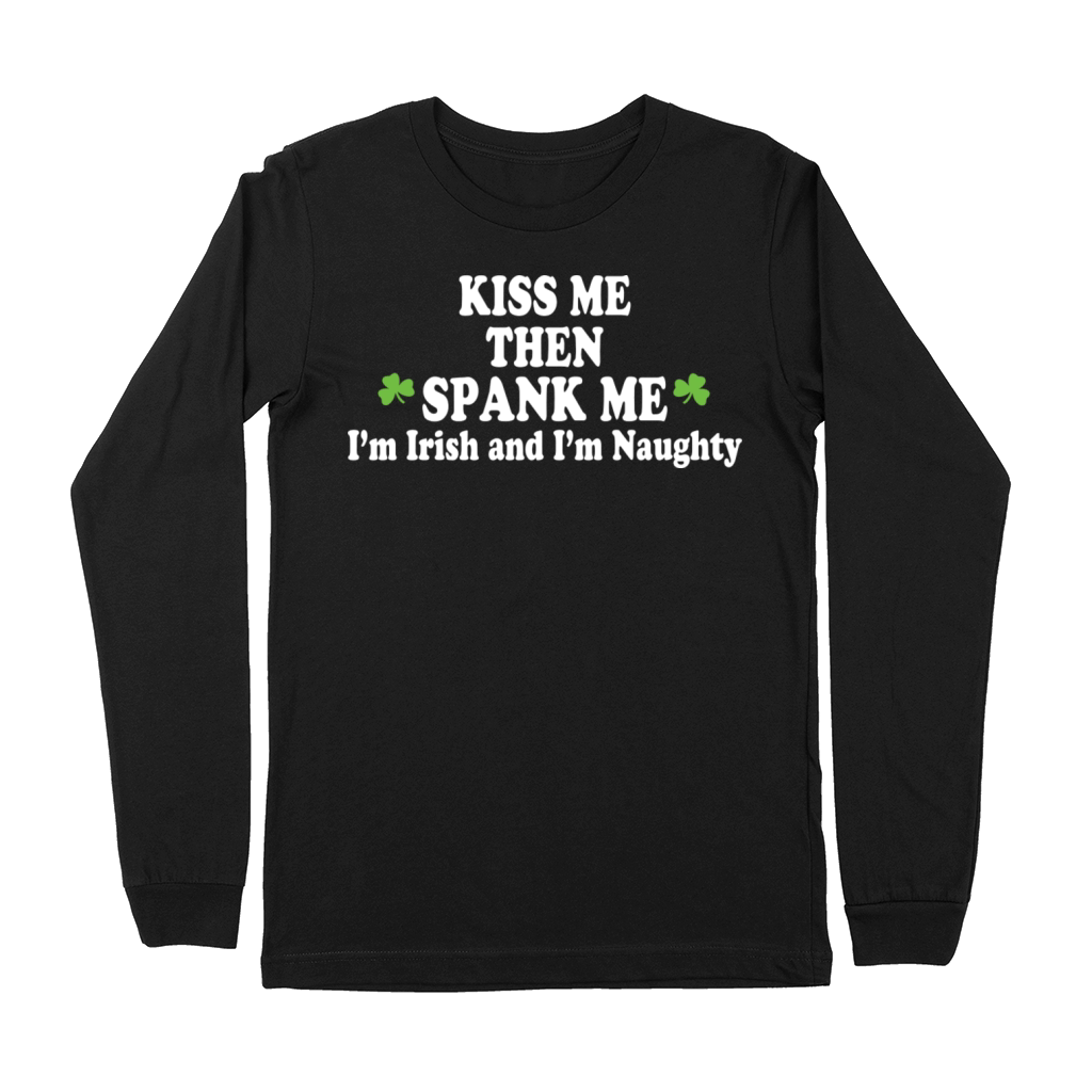Kiss Me Im Irish Dark Premium Long Sleeve