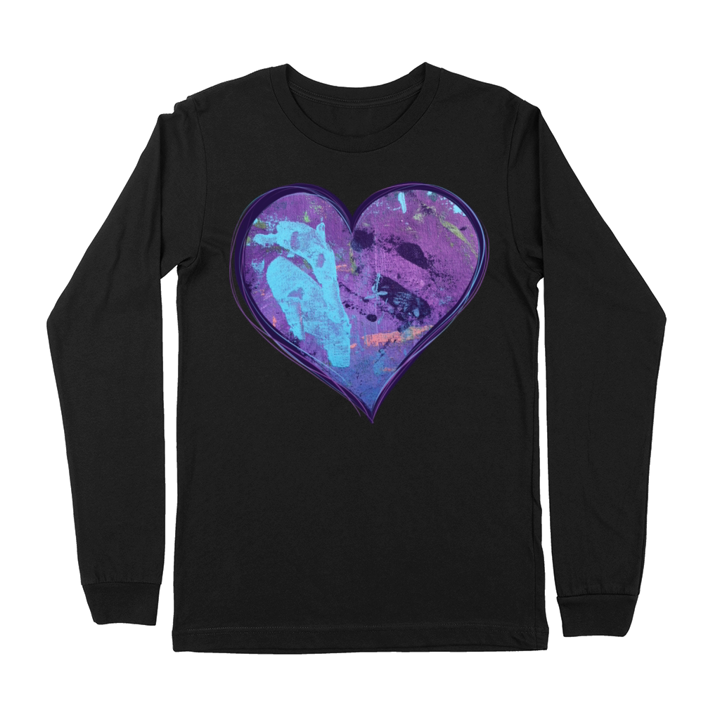 Retro Love Heart Premium Long Sleeve