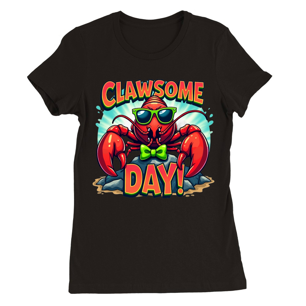 Clawsome Day! Premium Womens Crewneck T-shirt