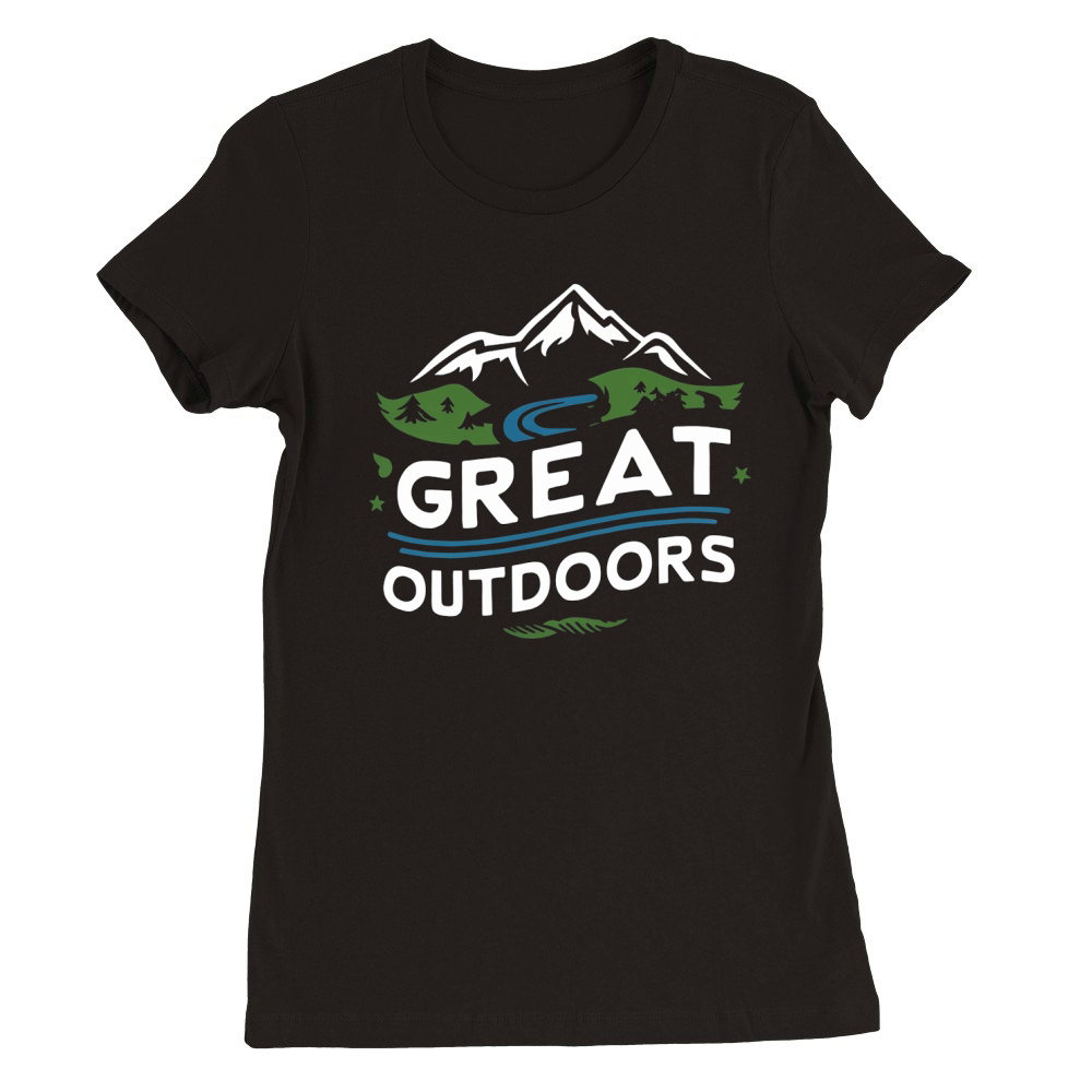 Great outdoors Premium Womens Crewneck T-shirt