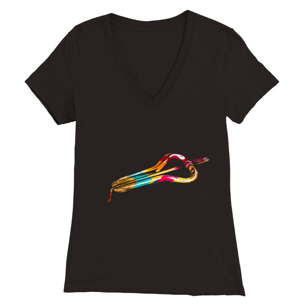 Jews harp Gift Premium Womens V-Neck T-shirt