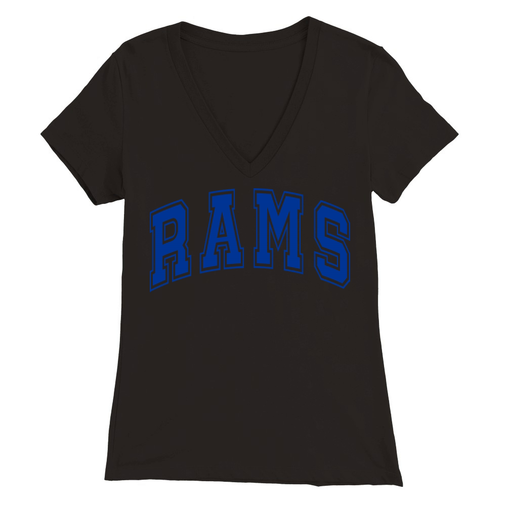 Rams 2 Premium Womens V-Neck T-shirt